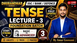 Tenses For Competitive Exams | SSC CGL, CHSL, CPO, CDS, Bank PO-Clerk | DHURANDHAR SERIES ||#ssccgl