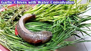 This is my culinary cooking at home (homemade food), today i want to
show you about khmer food recipes in asian. the garlic chives and
water convolvu...