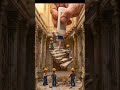 Broken Marble Stairs Fix 😱 Tiny Workers Saved by Giant Hand #shorts#viral #rescue#cleanup #tinyworld