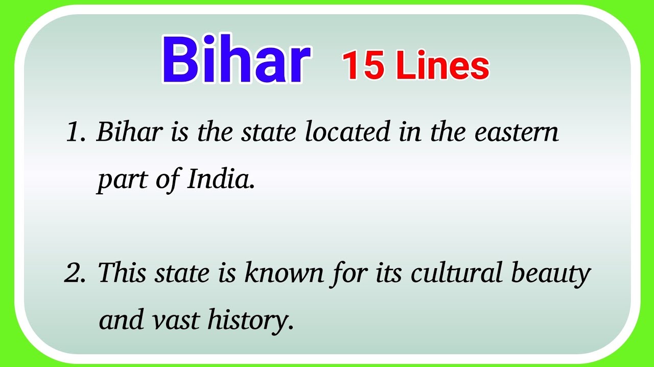 history of bihar essay