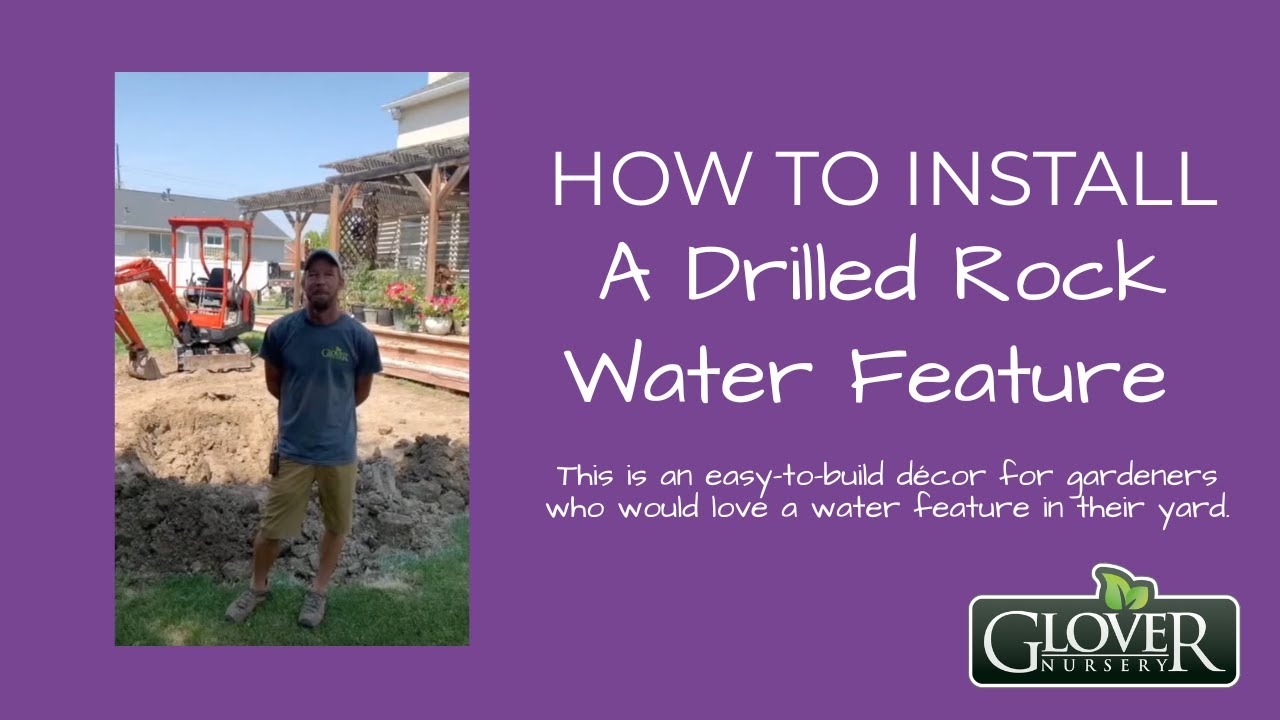 How to Install a Drilled Rock Fountain