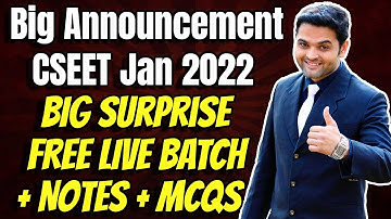 FREE CSEET Online Classes for January 2022 | FREE CSEET LIVE Batch for Jan 2022 | Complete Details