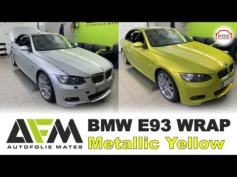 bmw-e93-wrap-yellow-metallic