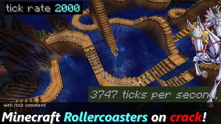 Minecraft Rollercoasters, but with 4,000 ticks per seconds!? ─ /tick command is made in heaven.