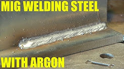 🔥 MIG Welding Steel with Pure Argon 