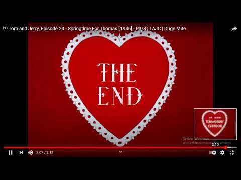 Tom And Jerry Springtime For Thomas End Title 1946