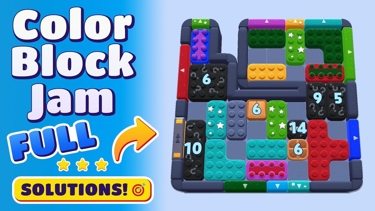 jam＊確認用 Color Block Jam Level 1386 Walkthrough (1387, 1388, 1389 & 1390