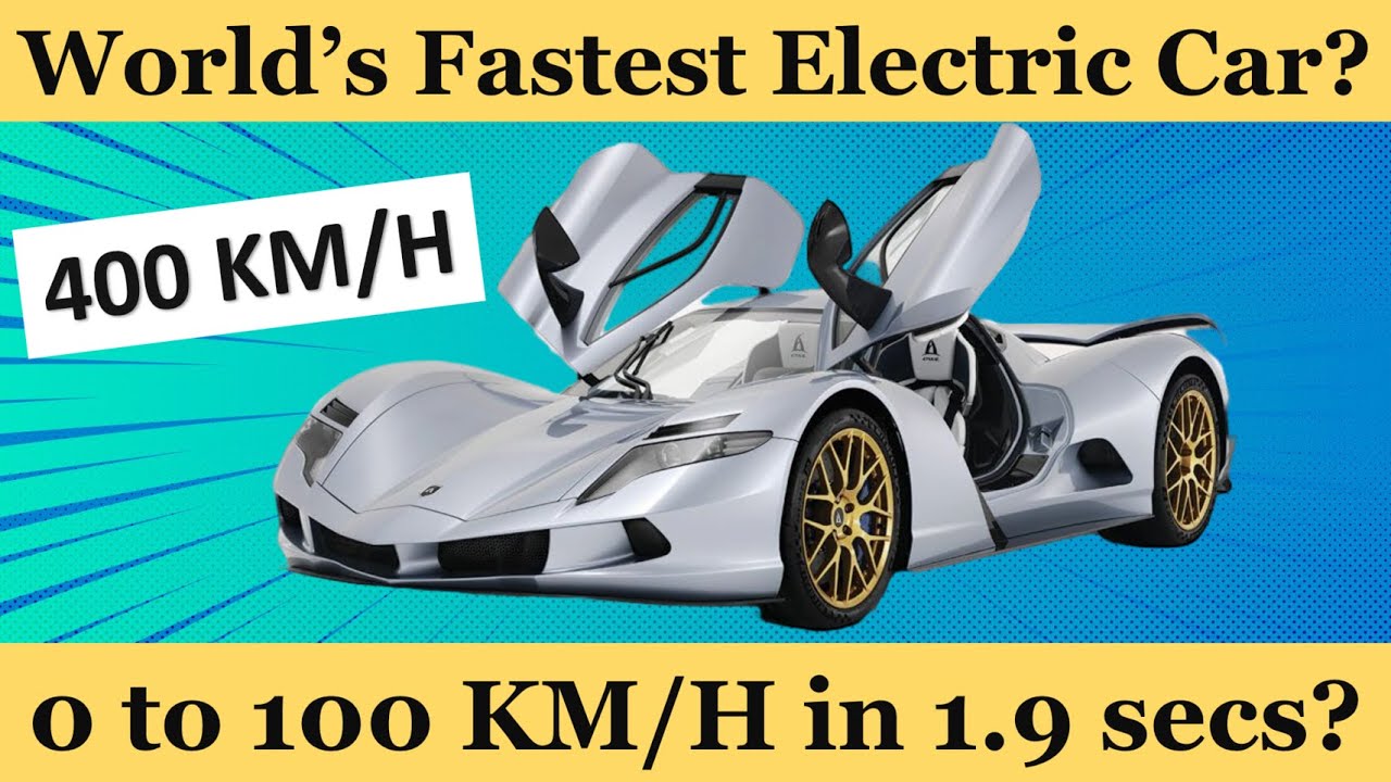 Electric Cars: Top 10 Fastest Electric Cars in the World 2021 | Fastest ...