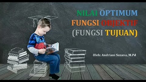 NILAI OPTIMUM FUNGSI OBJEKTIF