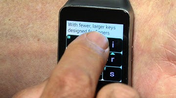 Typing on a SmartWatch