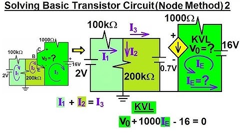 Electrical Engineering: Ch 3: Circuit Analysis (37 of 37) Solving Basic Transistor Circuit (Node) 2