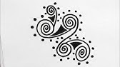だれでも描ける 線画アート お花みたいな絵の描き方 ゼンタングル How To Draw Zentangle Youtube