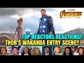 Reactors React to Thor Wakanda Entry Scene | Avengers: Infinity War (2017)