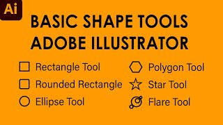 Basic Shapes Tools in Adobe Illustrator | Beginners Tutorial-03 in Urdu