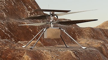 Ingenuity Helicopter conquers Mars Hills in Flight 42. Rotor Blade Spin Test Visualised in 4K UHD