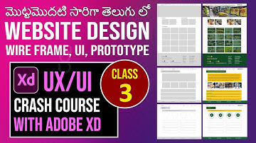 Adobe Xd Web Design, How to design a simple website, Prototype in Adobe Xd Live Class