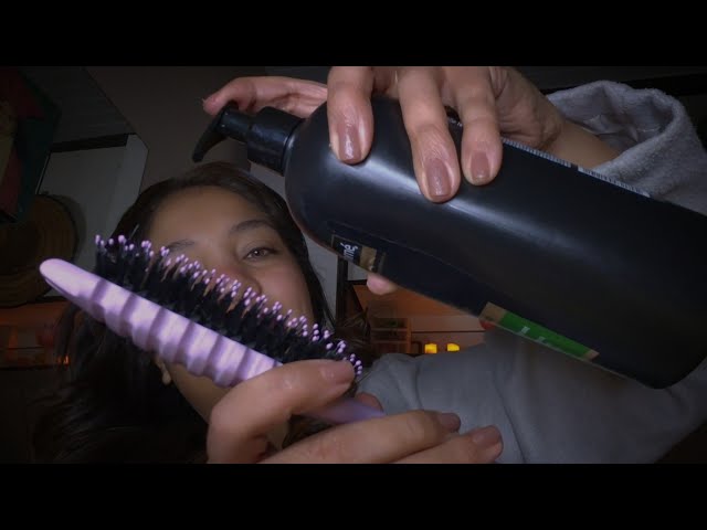 ASMR Deep Scalp Exfoliation for Oily and Itchy Scalp: Massages, Exfoliating, Washing🌙