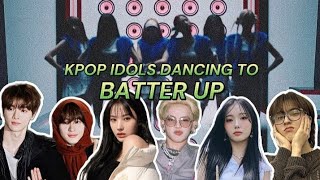 KPOP Idols Dancing and Singing to Baby Monster&#39; BATTER UP
