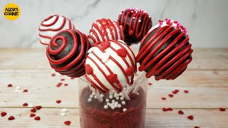 Cake Pops Recipe | Red Velvet Cake Pops With Leftover Cake | DIY Starbucks Cake Pops | Cake