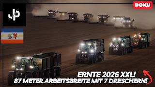 Ernte 2026 XXL! 7 Erntegiganten auf einem 120 Hektar Feld! || JP Agrar