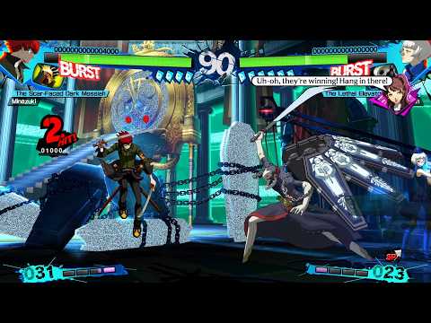 Sho Minazuki vs Elizabeth (Hardest AI) Persona 4 Arena Ultimax