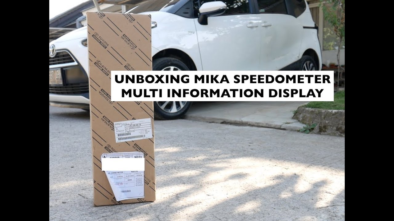 Unboxing Mika Glass Speedometer Multi Information Display Toyota Sienta ...