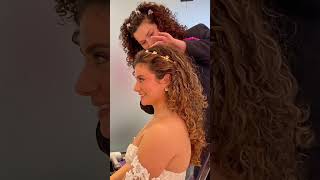 HEADBAND WEDDING / FORMAL CURLY HAIRSTYLE IDEA