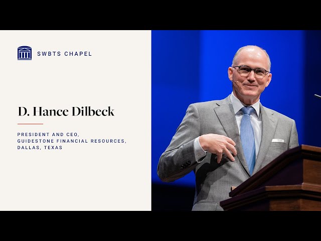 "Get Focused and Stay Focused" - D. Hance Dilbeck, #SWBTSChapel