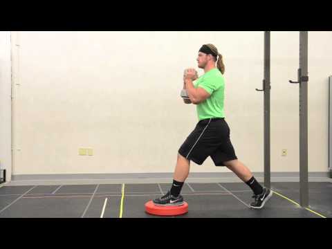 532. Front Foot Elevated Dumbbell Goblet Split Squat - YouTube