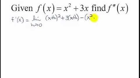 Higher Derivatives and Position Velocity Acceleration