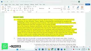 Excel Module 8 SAM End of Module Project 1 | NP_EX19_EOM8-1 | Four Winds Energy | FourWindsEnergy