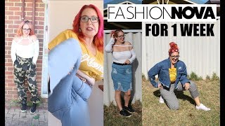 I wore FASHION NOVA CURVE for 1 week! AUS SIZE 18!