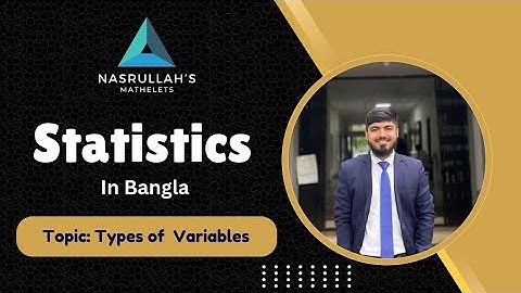 Types of Variables  ।  Statistics in Bangla