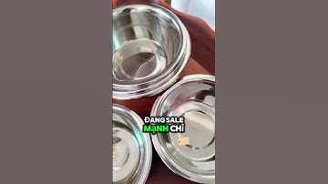 Combo 5 thau inox 304 đủ size 20-28cm #thauinox #thauinox304