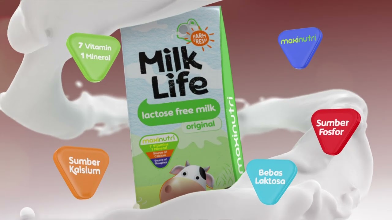 MilkLife UHT Lactose Free Berani Ke Sekolah (6s Ver.1) YouTube
