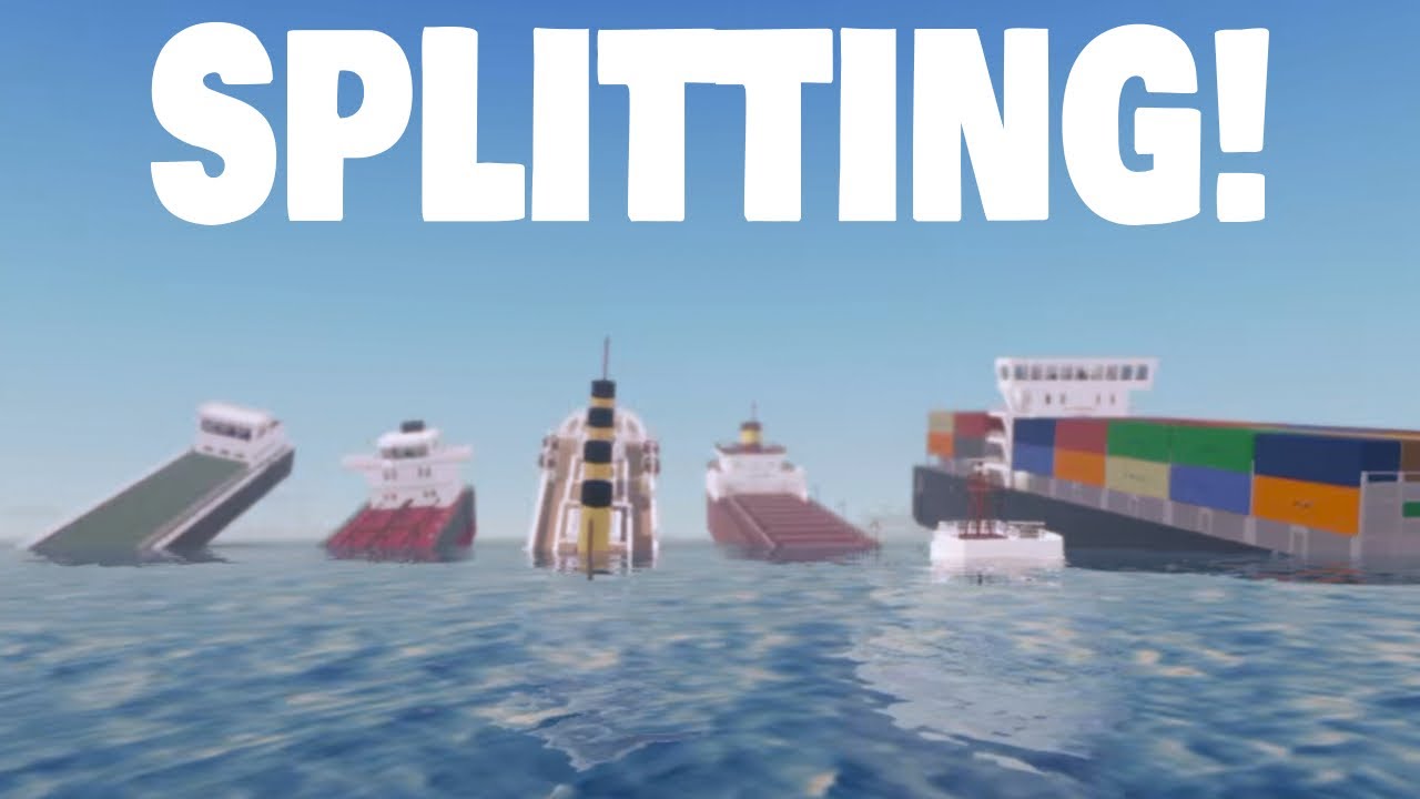 Sinking ALL SPLITABLE Ship AT ONCE In Sail And Sink Simulator [Timelapse]