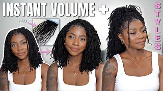 DIY LOC EXTENSIONS FOR INSTANT VOLUME + 6 STYLES FT.  @curlsqueenofficial