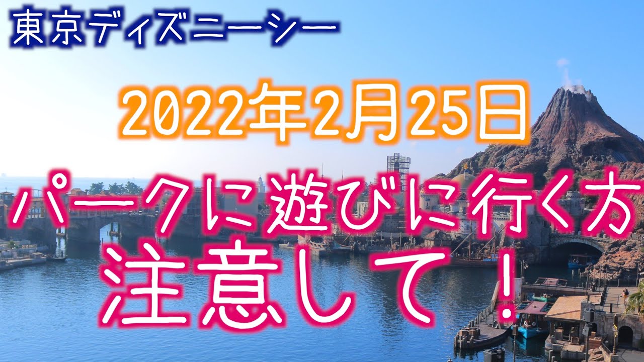 22年2月25日に東京ディズニーシーに行く予定のある方は注意してください Youtube