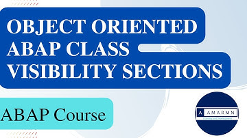 Object Oriented ABAP Class visibility sections