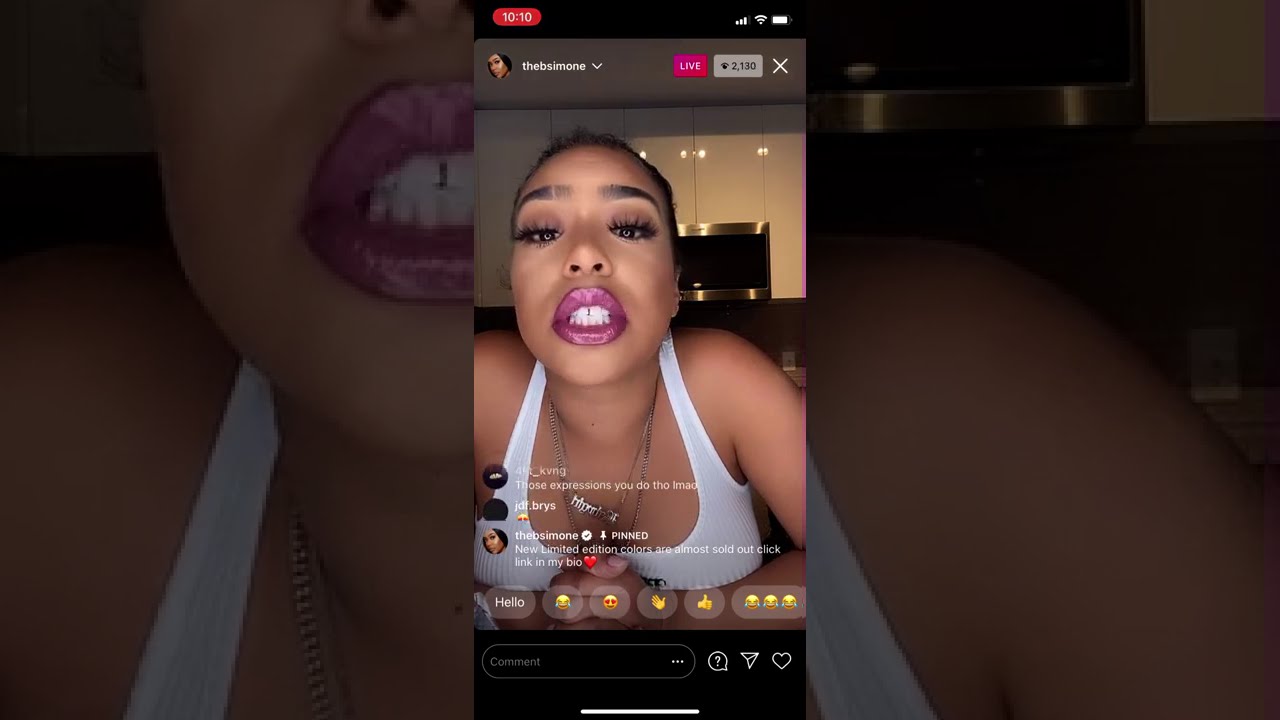 B Simone Twerking on IG Live 😍!!! 