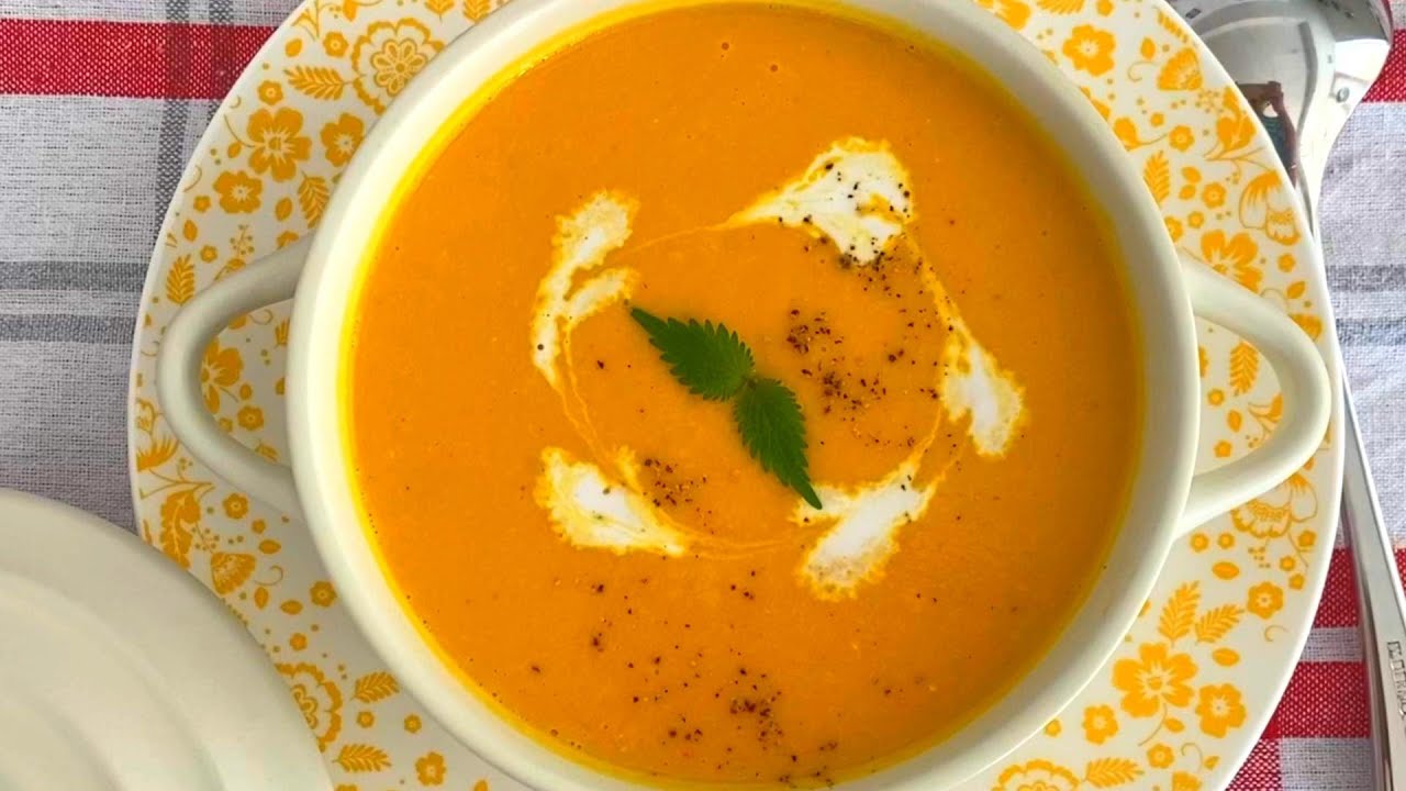 Hướng dẫn Cách nấu súp bí đỏ – Creamy Pumpkin Soup with Shrimp – Cách Nấu Súp Bí Đỏ với Tôm Bổ Dưỡng
