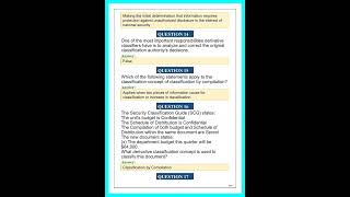 Derivative Classification Test Answers PDF 2026 | Practice Questions & Answers for Security