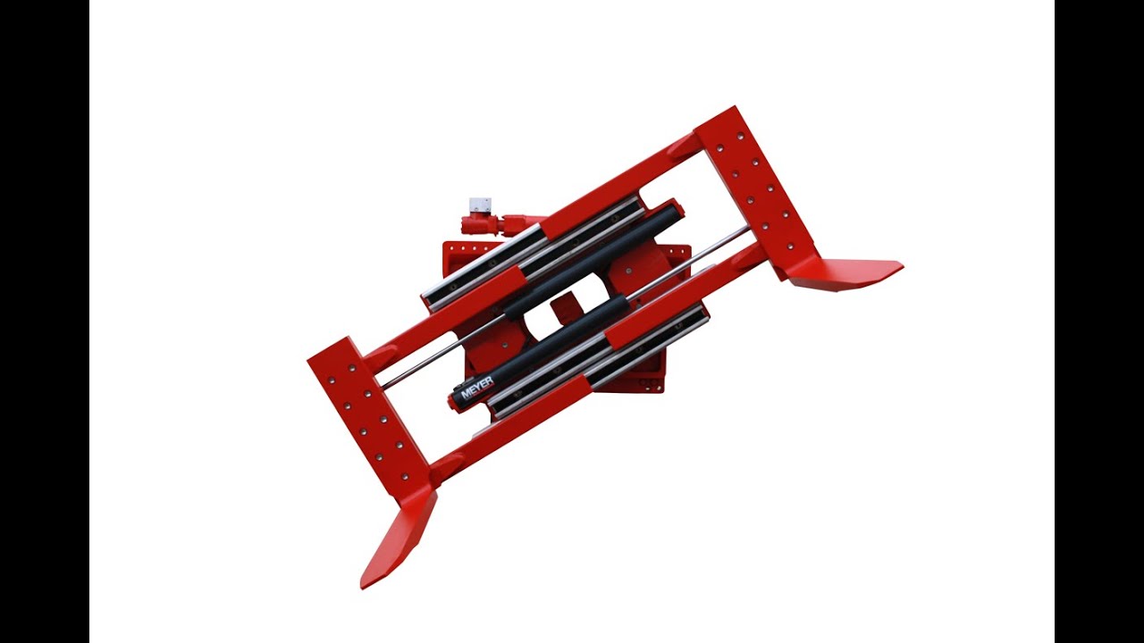 MEYER drehbare Klammergabel im Recycling Einsatz - Rotating fork clamp in the recycling industry