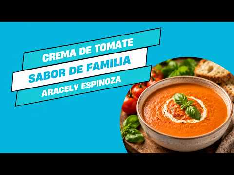 Tomato soup with fried chickpeas