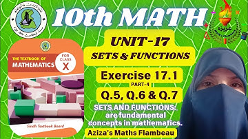 Exercise 17.1, Question 5 , 6 & 7 | Class 10 | Maths | Sindh Textbook Board @azizasmathsflambeau
