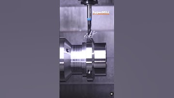 One hit machining, incredible part #hyperMILL