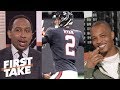 T.I. dismisses Stephen A.’s negativity about Atlanta Falcons’ season | First Take | ESPN