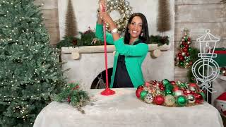 Kringle Express Standing Metal Wreath Hanger on QVC