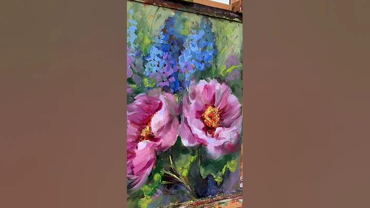 Painting Pink Tango Poppies - Time Lapse Painting ...
