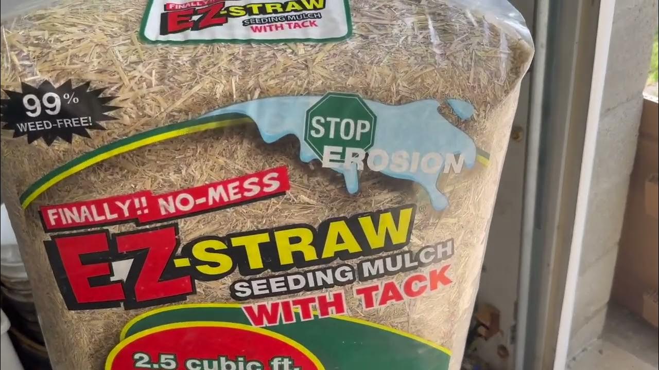 EZ Straw Seeding Mulch with Tack Biodegradable Organic Processed Straw